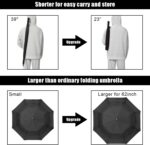 62 inch double canopy portable oversized golf umbrella