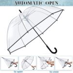 pack of 4 automatic windproof clear bubble umbrella