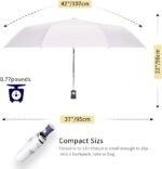 logo auto open close windproof compact folding umbrella