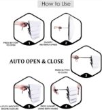 logo auto open close windproof compact folding umbrella