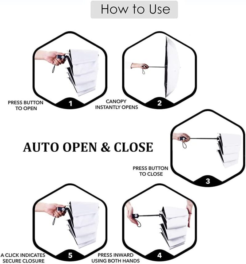 logo auto open close windproof compact folding umbrella