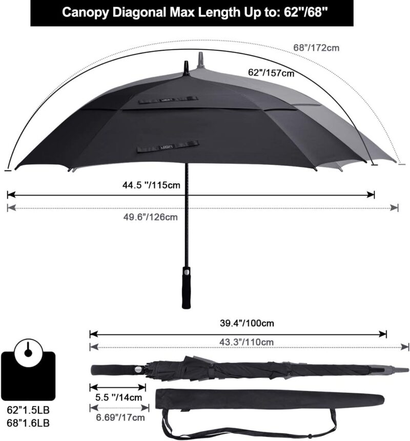68 inch oversized golf umbrella