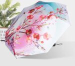 logo windproof uv protection compact parasol