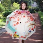 logo windproof uv protection compact parasol