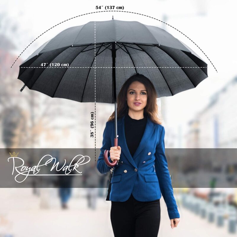 54 inch automatic windproof oversized umbrella