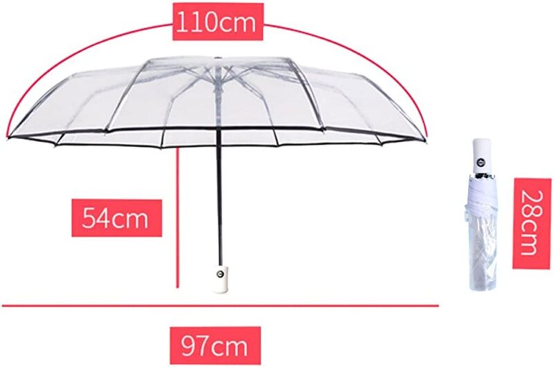 auto open close clear wedding umbrella