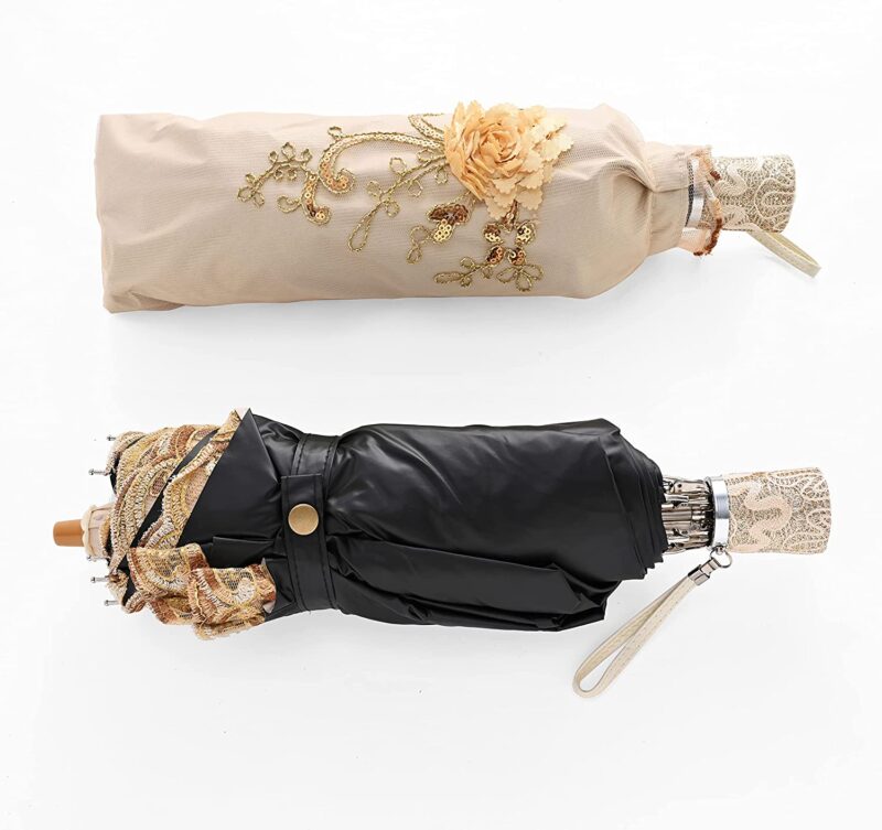 logo uv protection folding umbrella