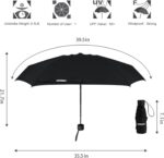 logo compact folding umbrella