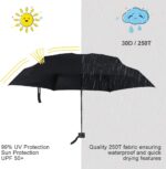 logo compact folding umbrella