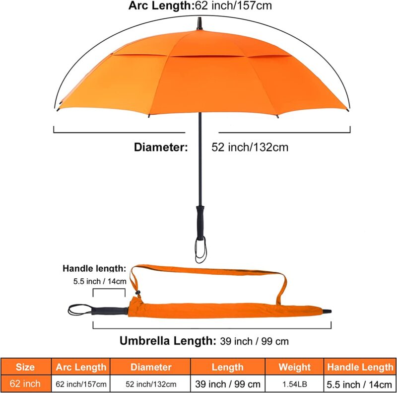 62 inch oversized golf umbrella