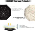 logo auto open close windproof compact folding umbrella