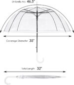clear wedding umbrella