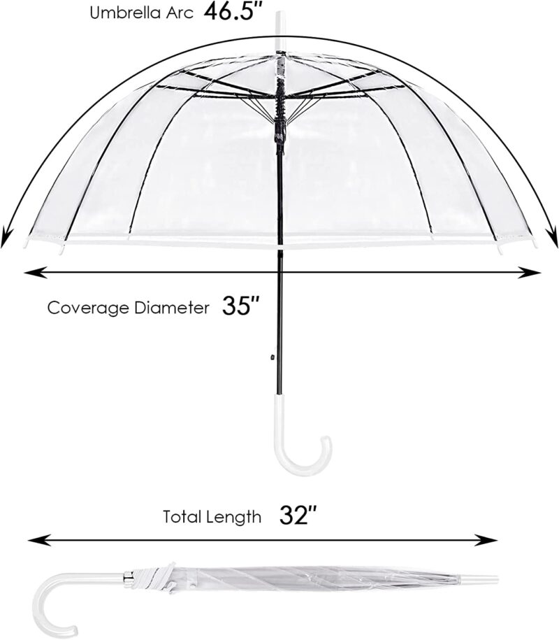 clear wedding umbrella