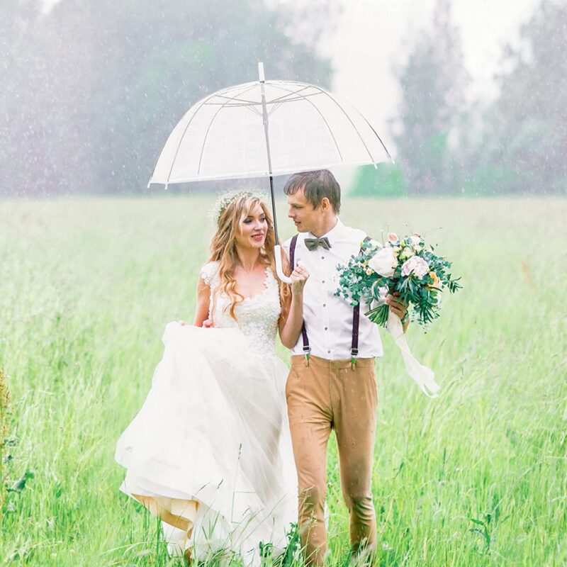 clear wedding umbrella