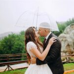clear wedding umbrella