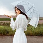 clear wedding umbrella