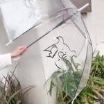 nc snoopy fresh transparent umbrella men s and women s internet celebrity long handle auto