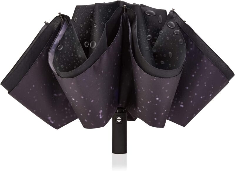 automatic double canopy reverse folding umbrella