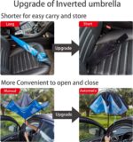 automatic double canopy reverse folding umbrella