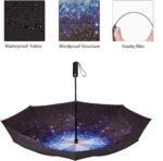 automatic double canopy reverse folding umbrella