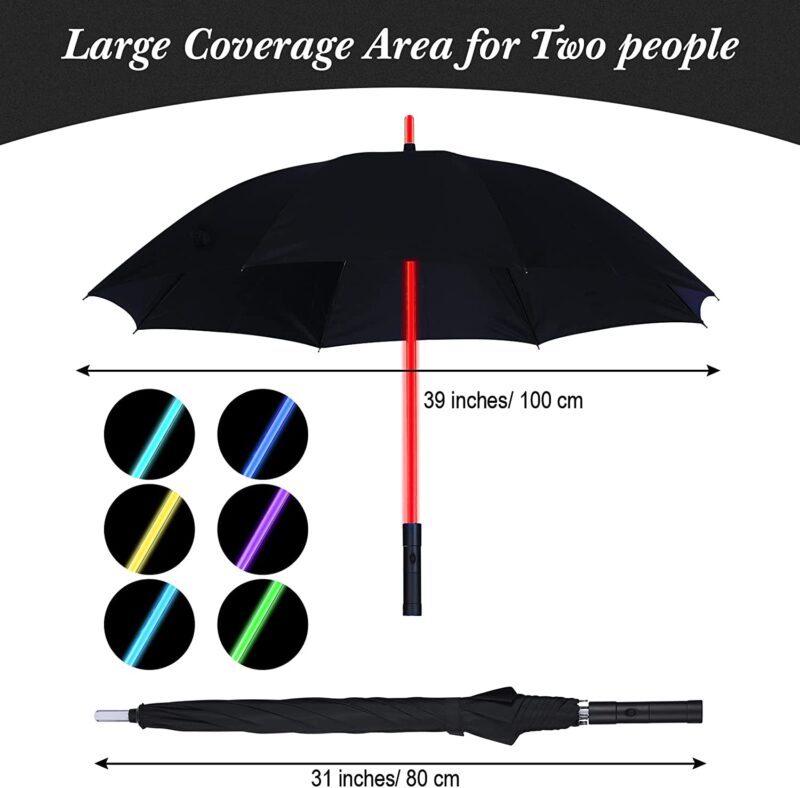 led pieces led golf umbrella