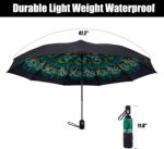 logo automatic windproof compact reverse folding umbrella