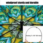 logo automatic windproof compact reverse folding umbrella