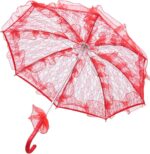 stylish western style umbrella lace fleur parasol decoration wedding bride umbre