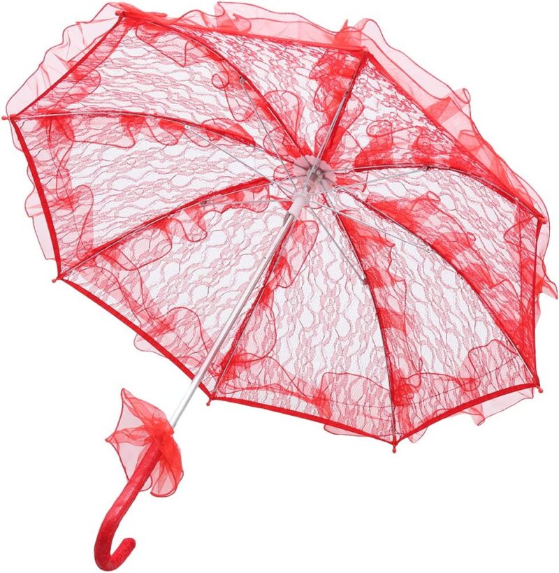 stylish western style umbrella lace fleur parasol decoration wedding bride umbre