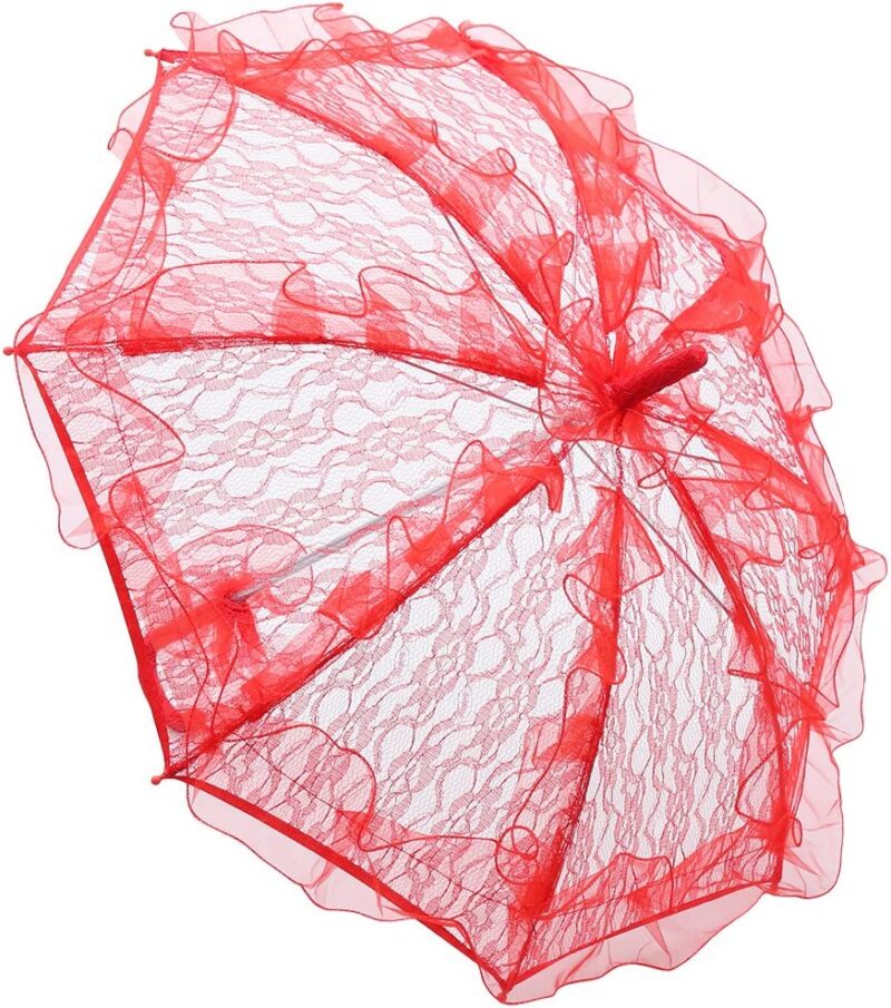 stylish western style umbrella lace fleur parasol decoration wedding bride umbre