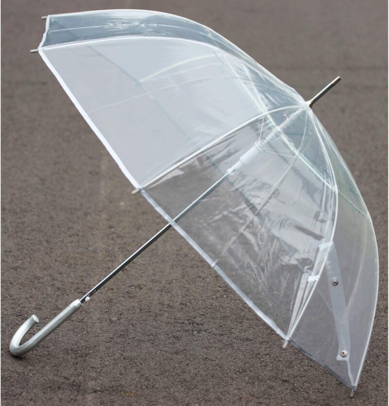 cloak 10pk clear wedding umbrella for rain in bulk pack