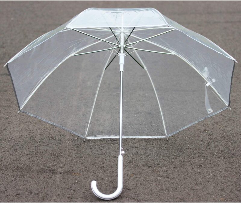 cloak 10pk clear wedding umbrella for rain in bulk pack