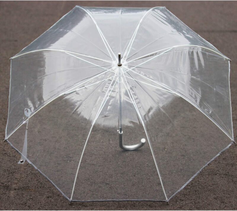cloak 10pk clear wedding umbrella for rain in bulk pack
