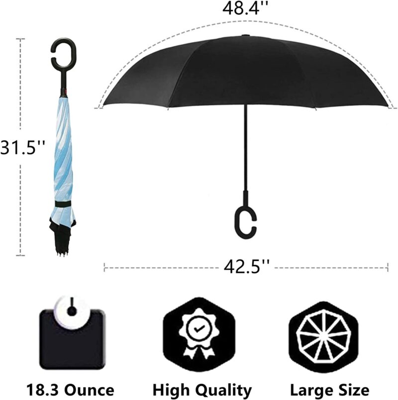 double canopy reverse umbrella