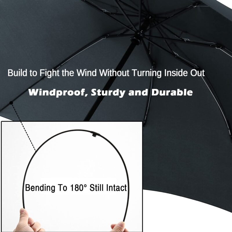 windproof compact reverse folding umbrella