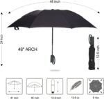 windproof compact reverse folding umbrella