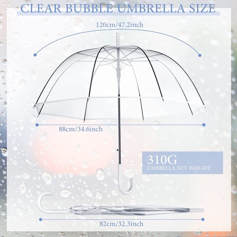 automatic clear wedding umbrella