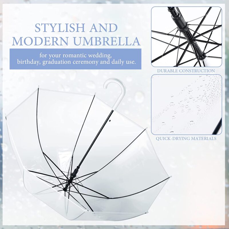 automatic clear wedding umbrella