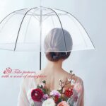 automatic clear wedding umbrella