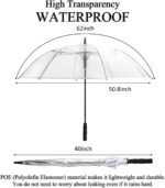 62 inch automatic clear golf umbrella