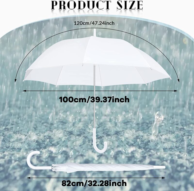 pack of 12 clear wedding umbrella