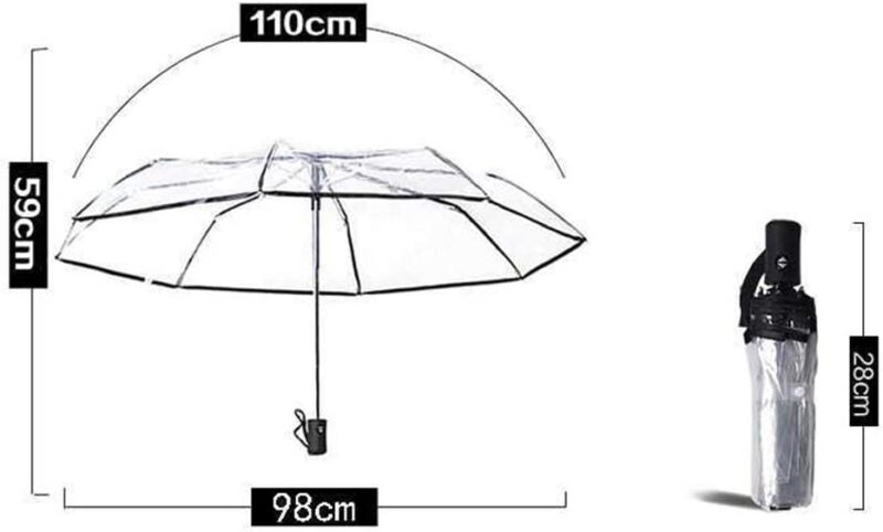 auto open close clear umbrella