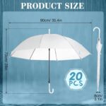pack of 20 windproof oversized wedding umbrella