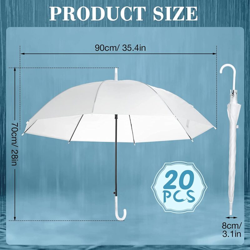 pack of 20 windproof oversized wedding umbrella
