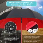 55 inch automatic uv protection double canopy oversized golf umbrella