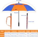 68 inch automatic windproof oversized golf umbrella