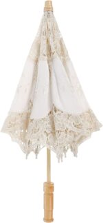 44cm lace umbrella paper umbrellas for decorations bridal umbrella wooden handle parasol for weddings parties outdoo