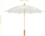 44cm lace umbrella paper umbrellas for decorations bridal umbrella wooden handle parasol for weddings parties outdoo