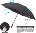 62 inch automatic windproof oversized golf umbrella