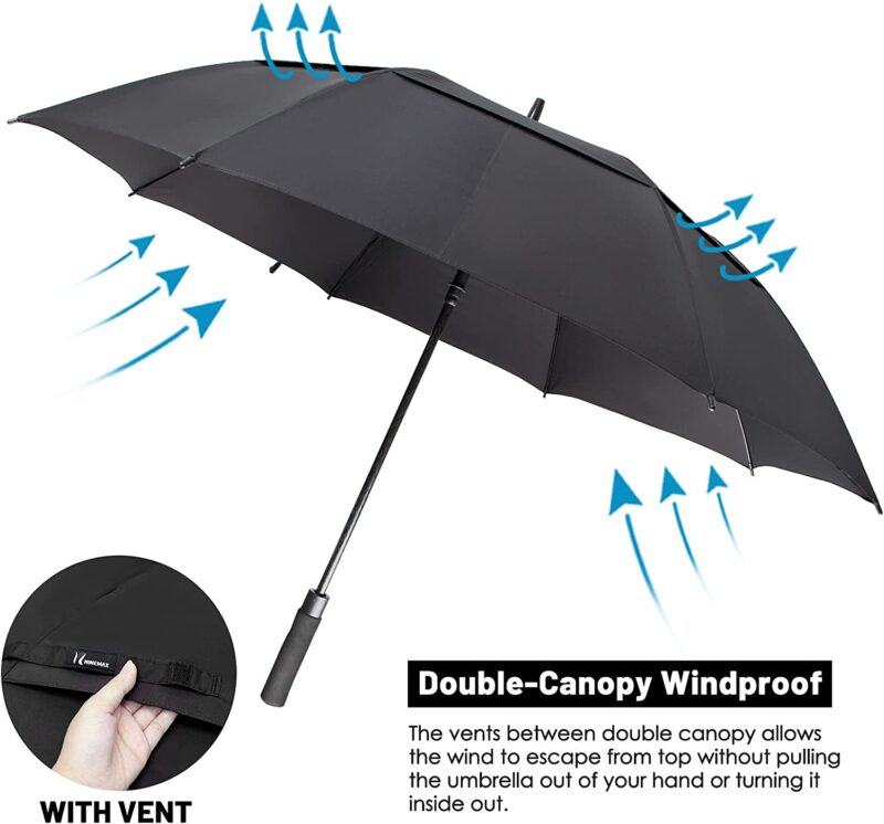 62 inch automatic windproof oversized golf umbrella